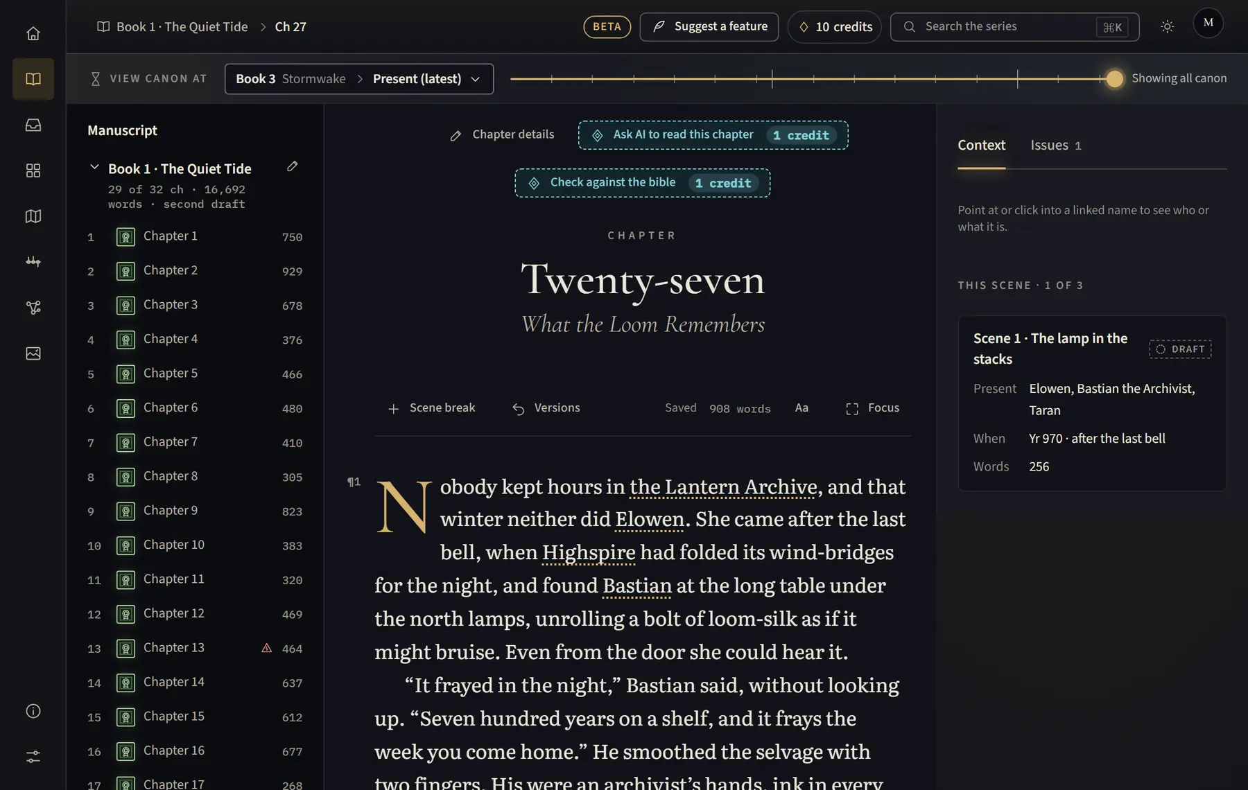 Ask AI to read this chapter, at the top of the chapter